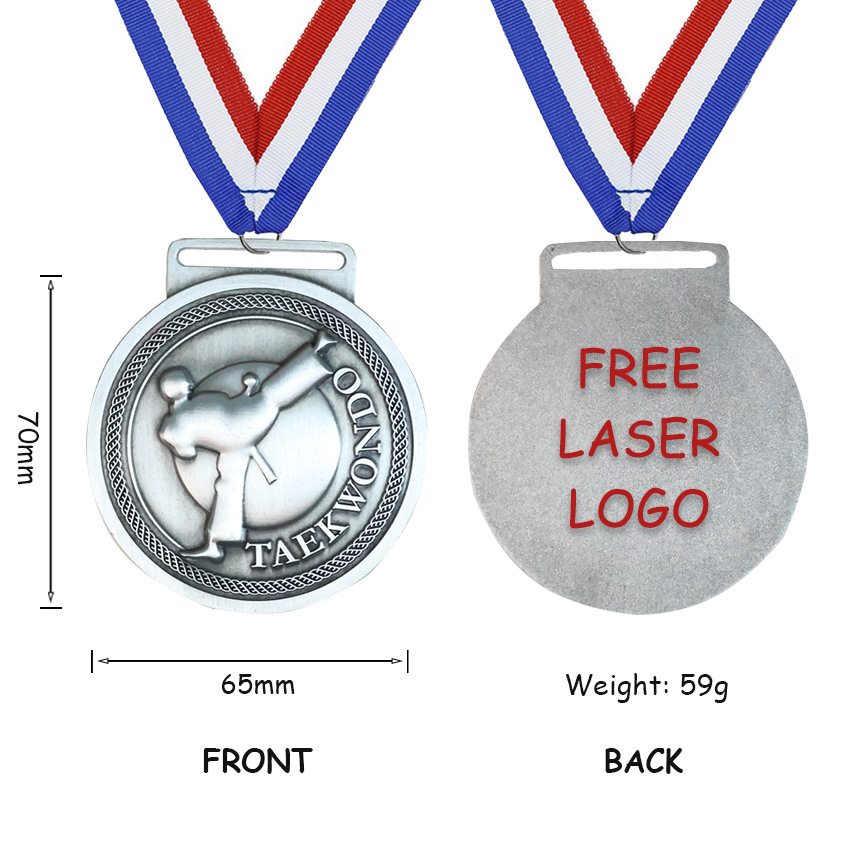 Custom Taekwondo Medal Tournament Medal - Image 2