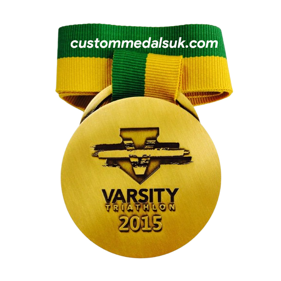 Custom Varsity Triathlon Sports Medals