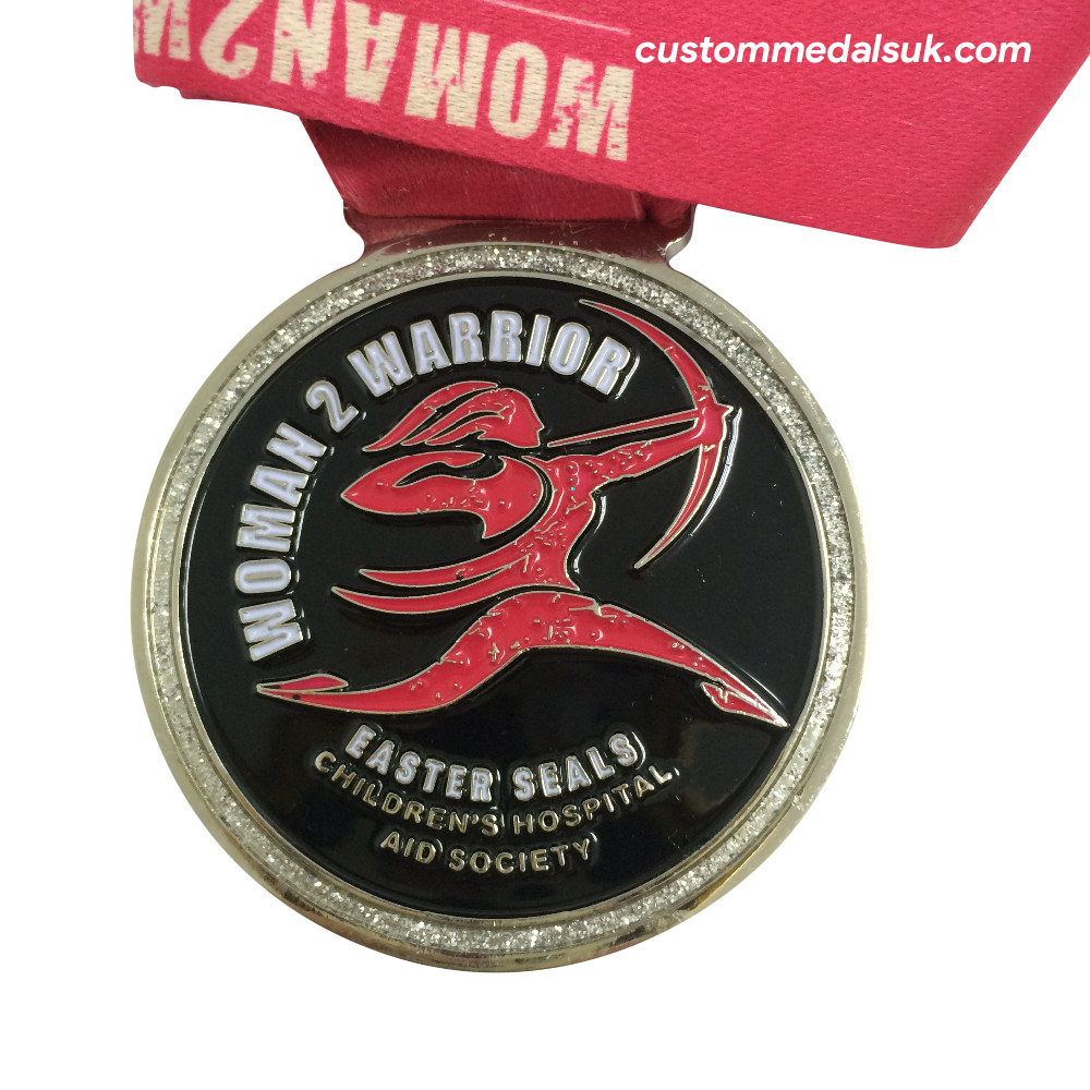 Custom Woman2Warrior for Easter Seals Archery Medals